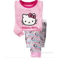 pink girls summer cotton pajamas